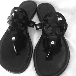 Size 8 Tory Burch Miller black sandals
